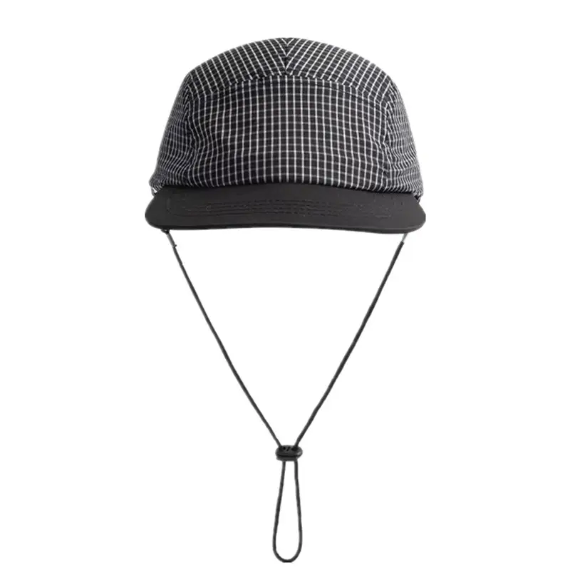 Korean Style Drawstring Hat for Women Flat Brim Baseball Cap - Image 5