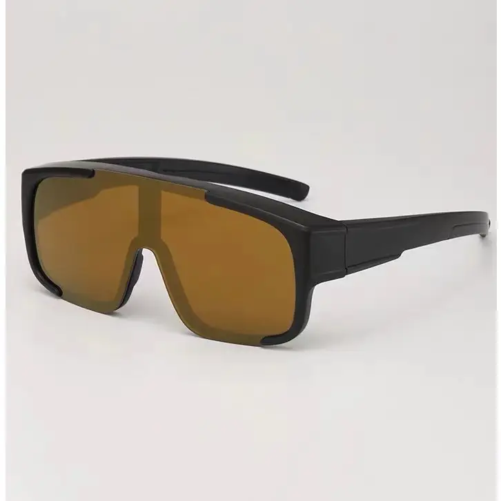 Anti-UV Sunglasses Large Frame Black Men's - Image 10