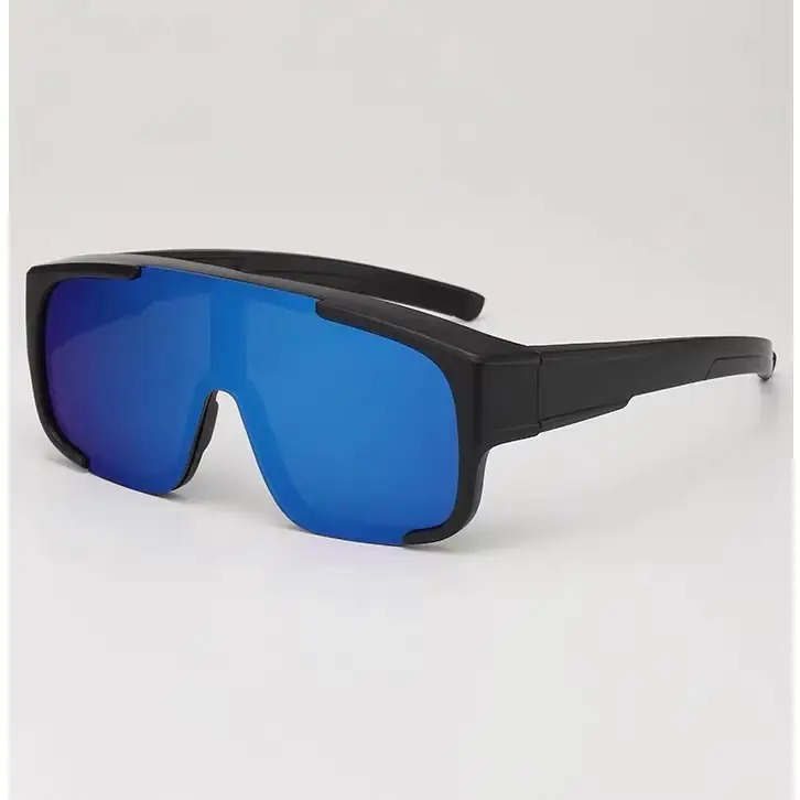 Anti-UV Sunglasses Large Frame Black Men's - Image 5