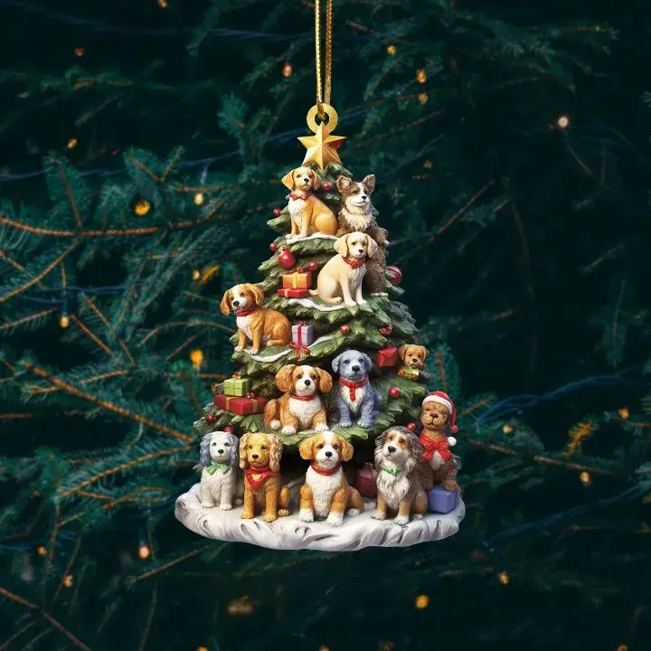 Cross-Country Christmas Book Tree Pendant Decor - Image 2