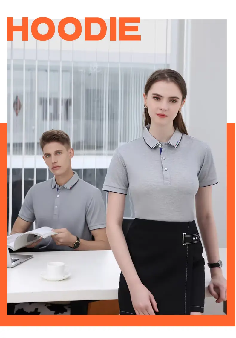 Men's Pink Polo Shirt with Custom Print & Sweat Absorbent Fabric — feature 27