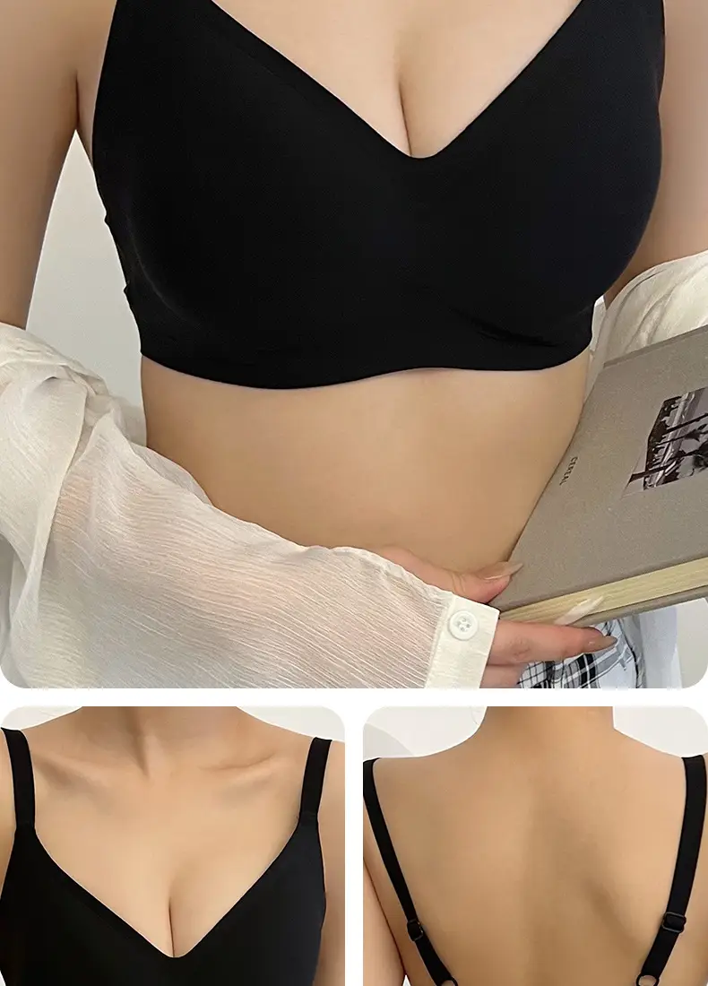 Jelly Shaped Lace-up Bra Women's Round Plump — feature 22