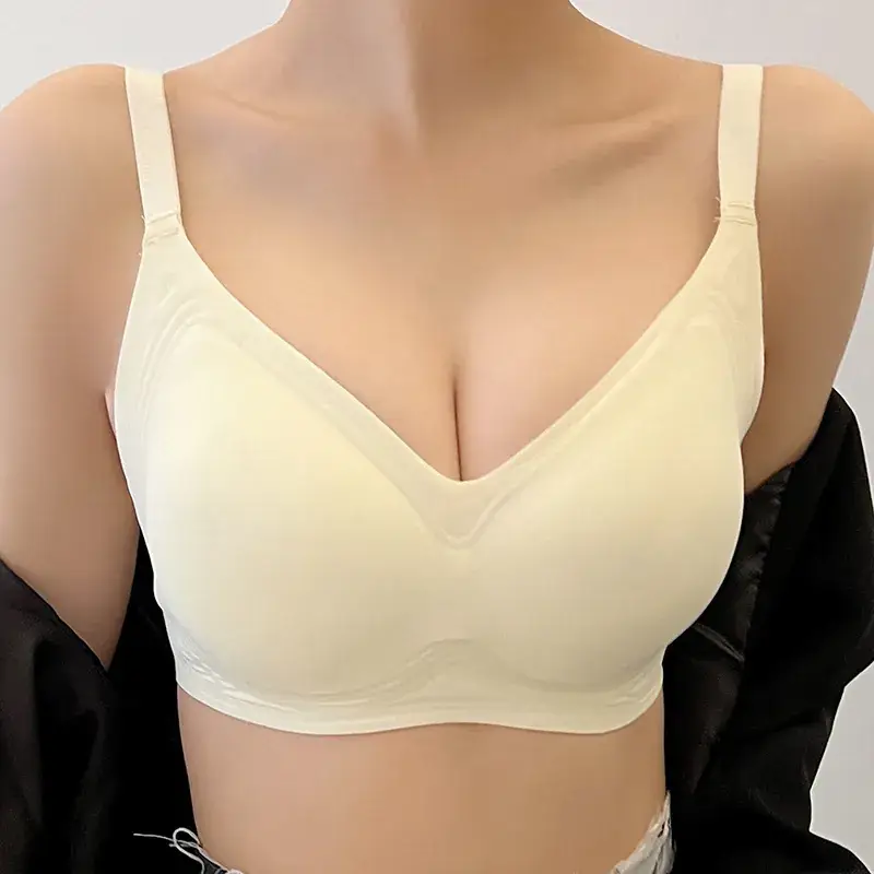 Jelly Shaped Lace-up Bra Women's Round Plump - Image 3