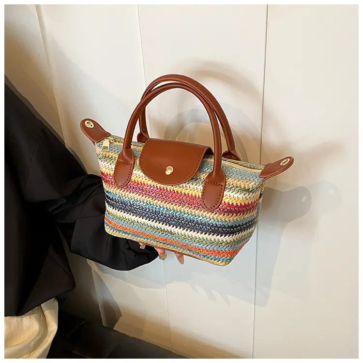 Rainbow Woven Women's Shoulder Bag 2024 — feature 10