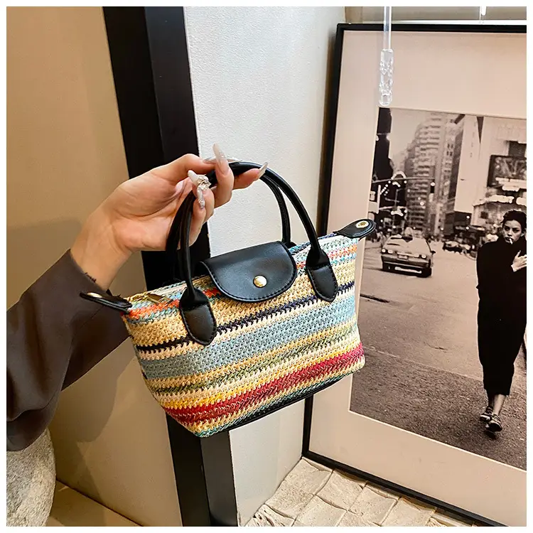 Rainbow Woven Women's Shoulder Bag 2024 — feature 13