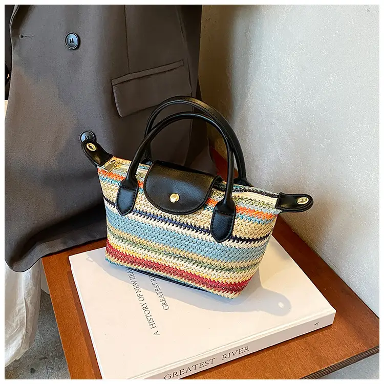 Rainbow Woven Women's Shoulder Bag 2024 — feature 14