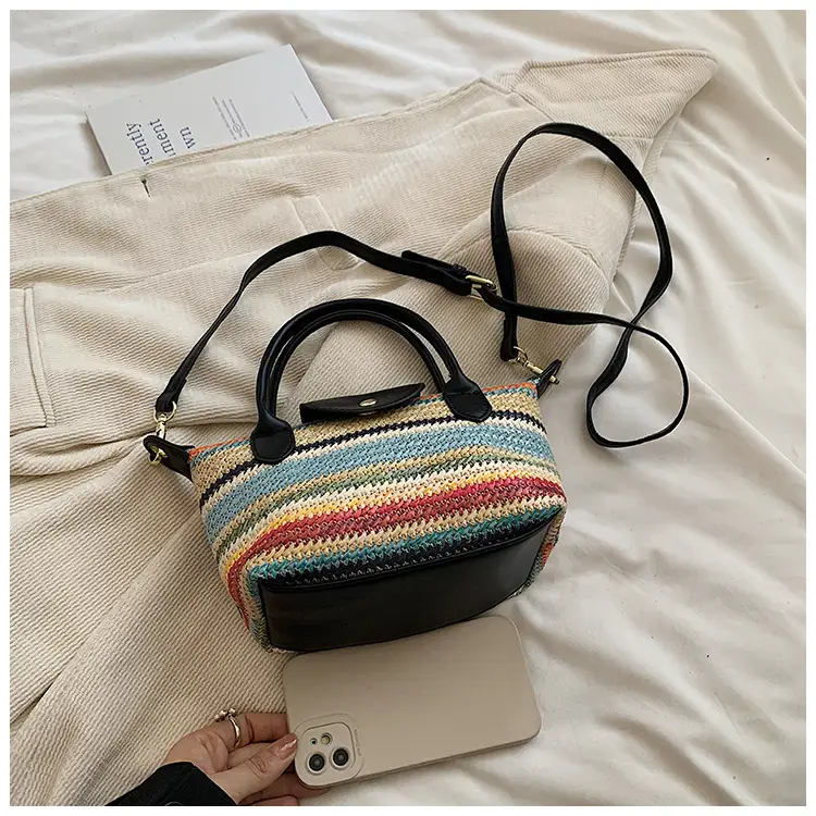 Rainbow Woven Women's Shoulder Bag 2024 — feature 15