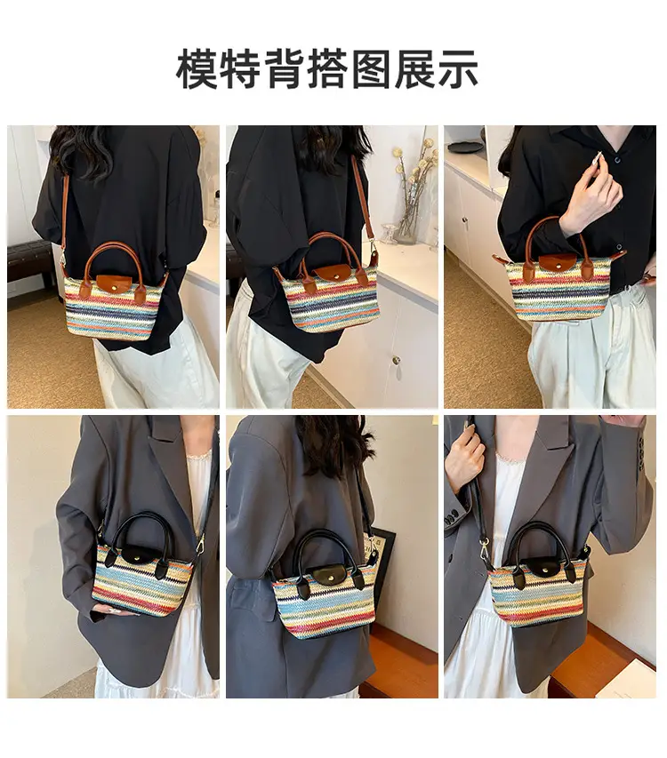 Rainbow Woven Women's Shoulder Bag 2024 — feature 7