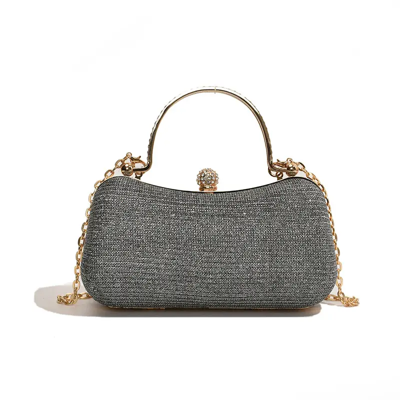 Pink Gold Chain Shoulder Crossbody Bag - Image 10