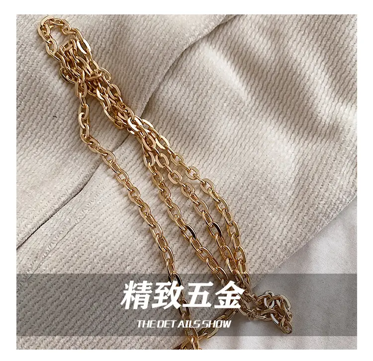 Pink Gold Chain Shoulder Crossbody Bag — feature 11