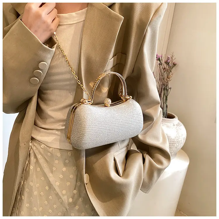 Pink Gold Chain Shoulder Crossbody Bag — feature 22