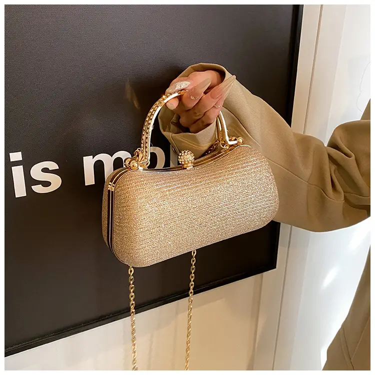 Pink Gold Chain Shoulder Crossbody Bag — feature 36
