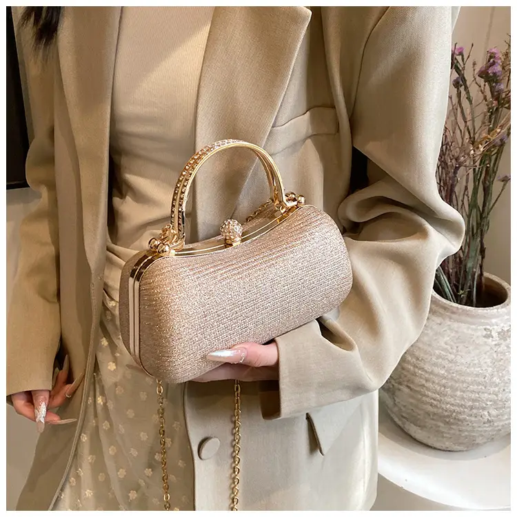 Pink Gold Chain Shoulder Crossbody Bag — feature 37
