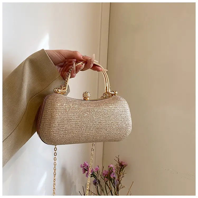 Pink Gold Chain Shoulder Crossbody Bag — feature 39