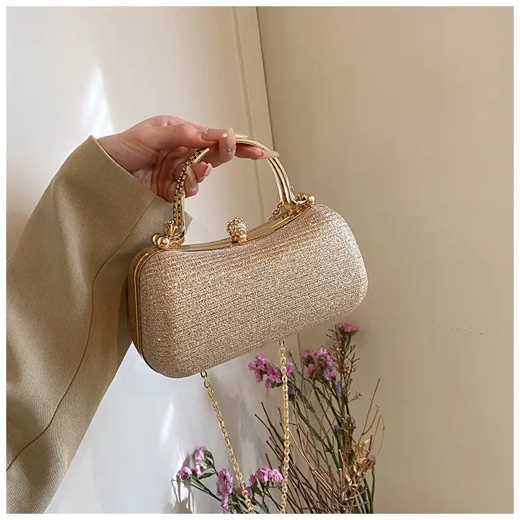 Pink Gold Chain Shoulder Crossbody Bag — feature 40