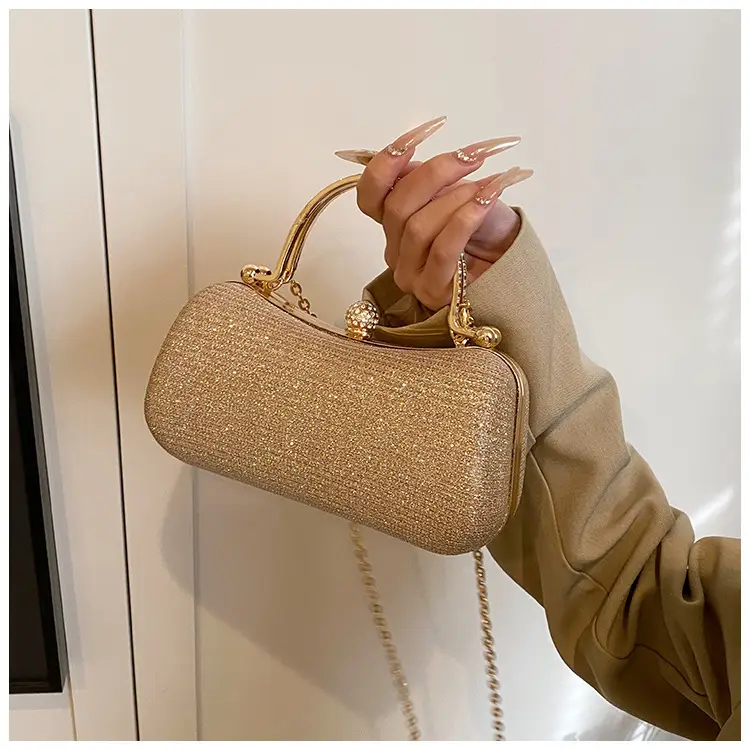 Pink Gold Chain Shoulder Crossbody Bag — feature 42
