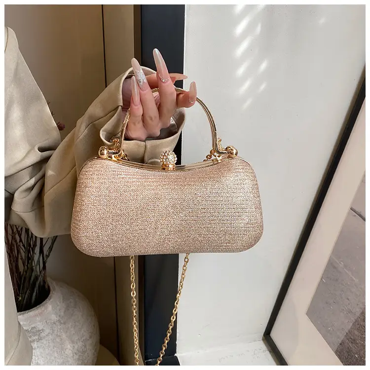 Pink Gold Chain Shoulder Crossbody Bag — feature 46