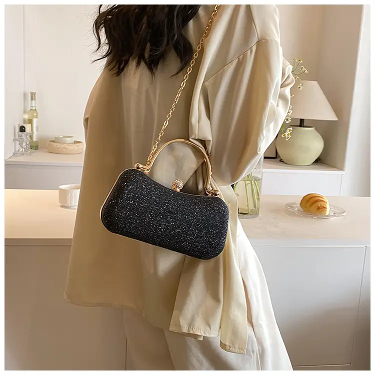 Pink Gold Chain Shoulder Crossbody Bag — feature 47