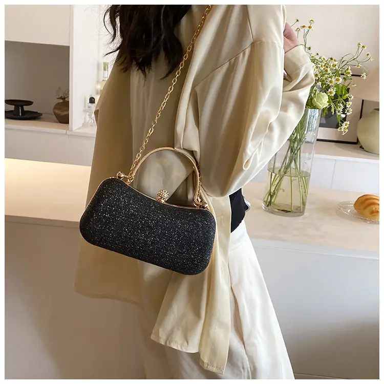 Pink Gold Chain Shoulder Crossbody Bag — feature 48