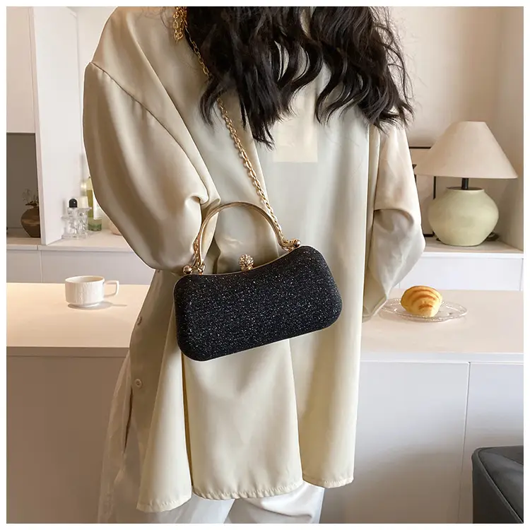 Pink Gold Chain Shoulder Crossbody Bag — feature 49