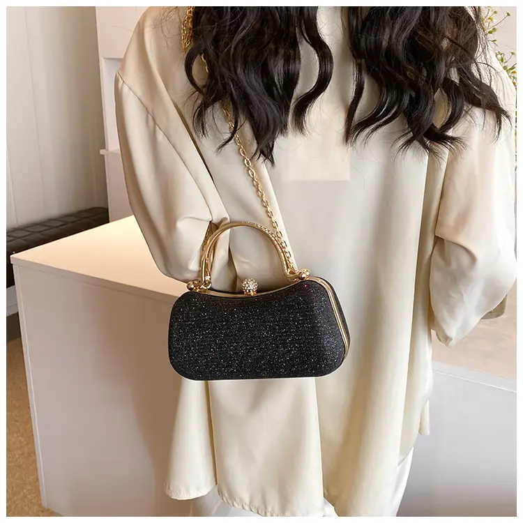 Pink Gold Chain Shoulder Crossbody Bag — feature 50