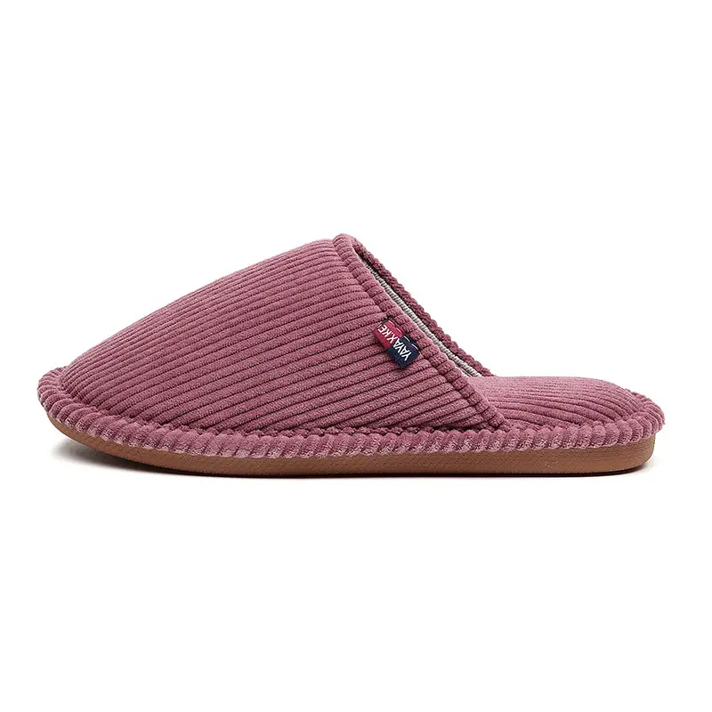Cross-border wholesale corduroy cotton slippers women's winter 2023 new indoor home cotton mop floor non-slip mute protection