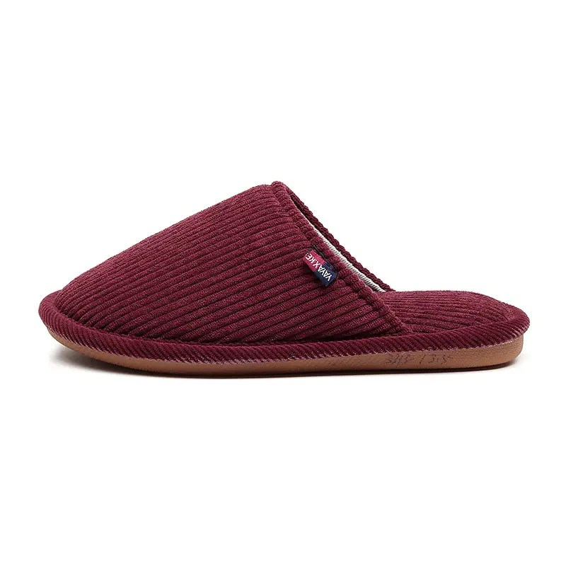 Cross-border wholesale corduroy cotton slippers women's winter 2023 new indoor home cotton mop floor non-slip mute protection