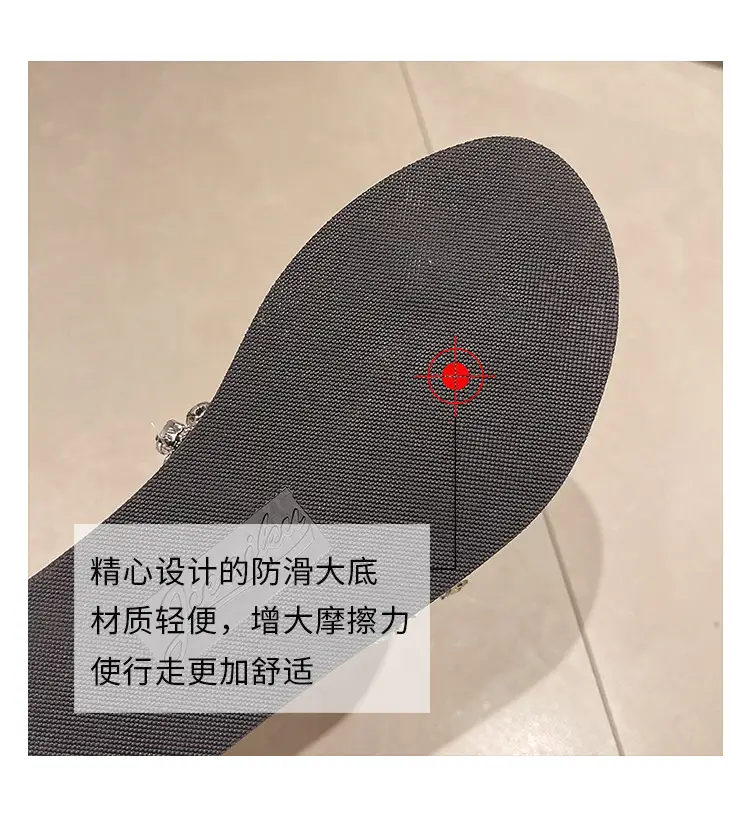 Ins New Summer Style Rhinestone Pendant Flip-Flops for Women to Wear Outside, Beach Slippers, Beach Vacation Flat Sandals — feature 23
