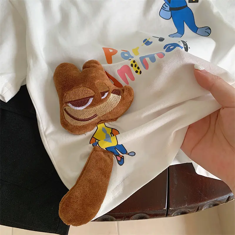 Boys 2024 Cotton T-Shirt Parity Cartoon Print — feature 16