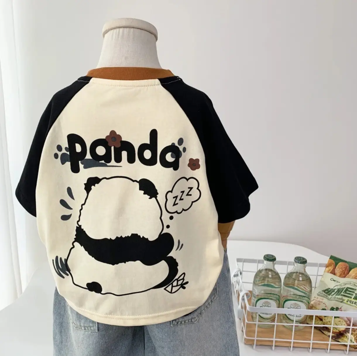 Boys 2024 Cotton T-Shirt Parity Cartoon Print - Image 2