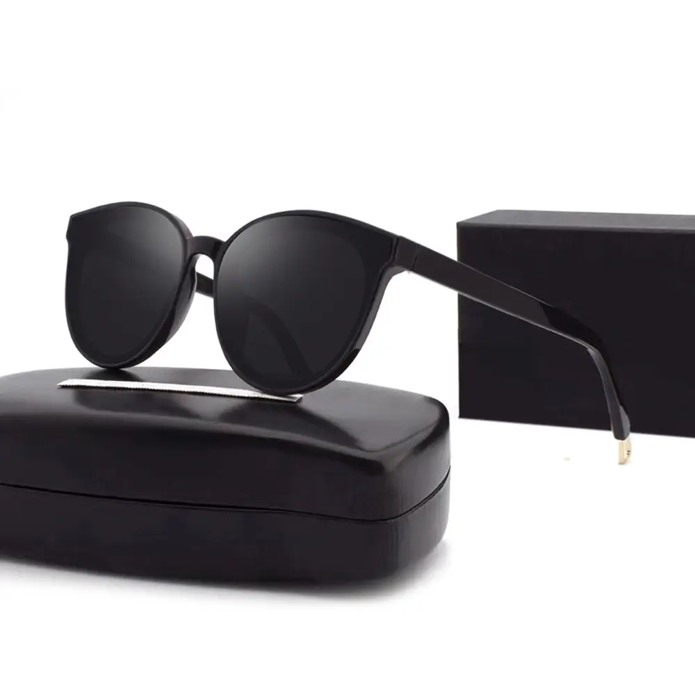 Women Anti-Ultraviolet Slimming Sunglasses Black - Image 10