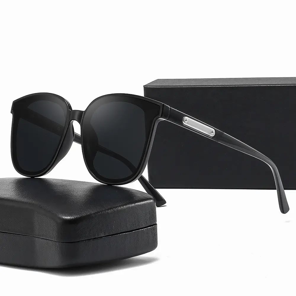 Women Anti-Ultraviolet Slimming Sunglasses Black - Image 11