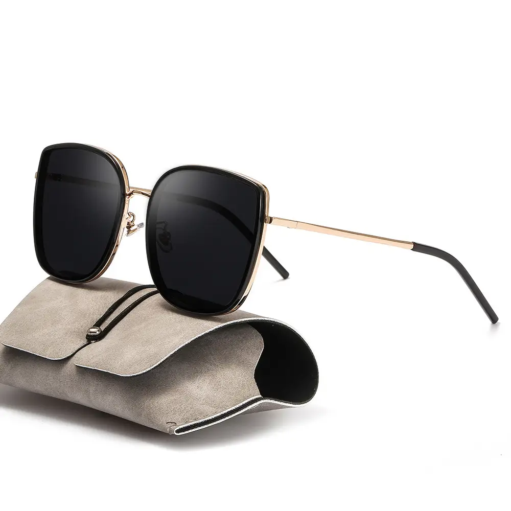 Women Anti-Ultraviolet Slimming Sunglasses Black - Image 13