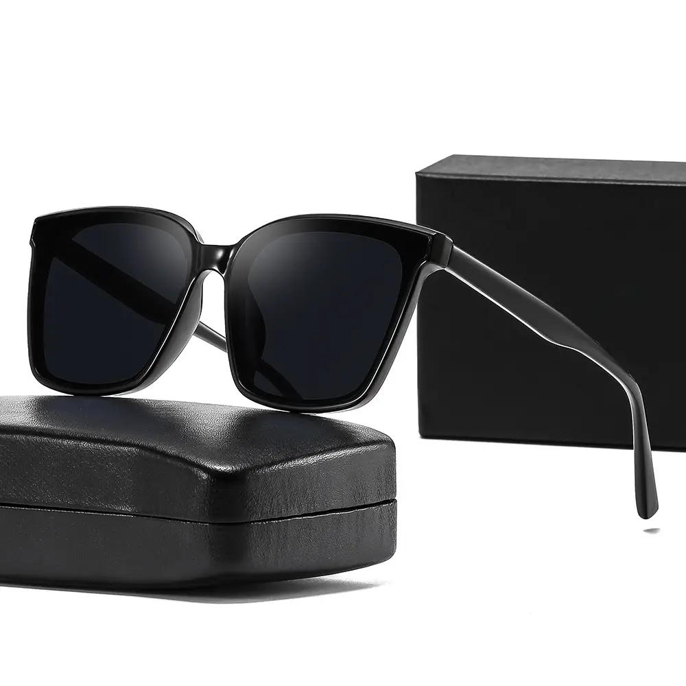 Women Anti-Ultraviolet Slimming Sunglasses Black - Image 14