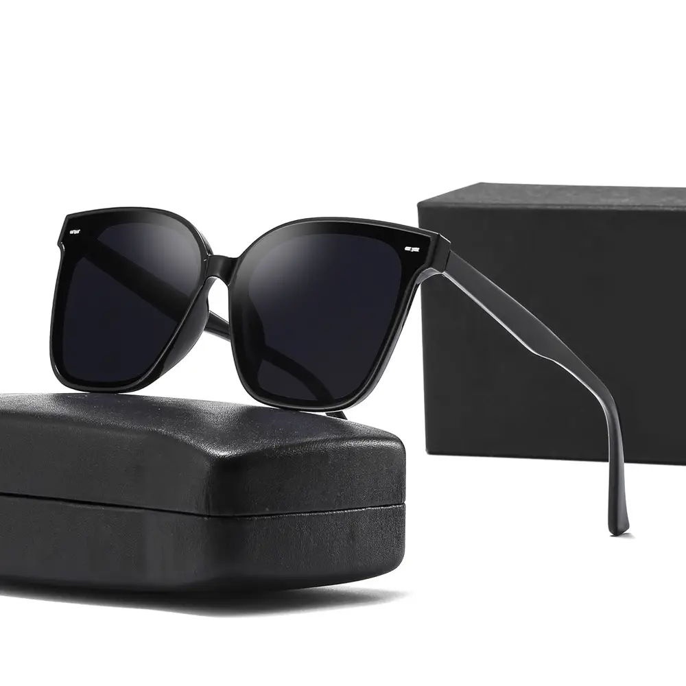 Women Anti-Ultraviolet Slimming Sunglasses Black - Image 15