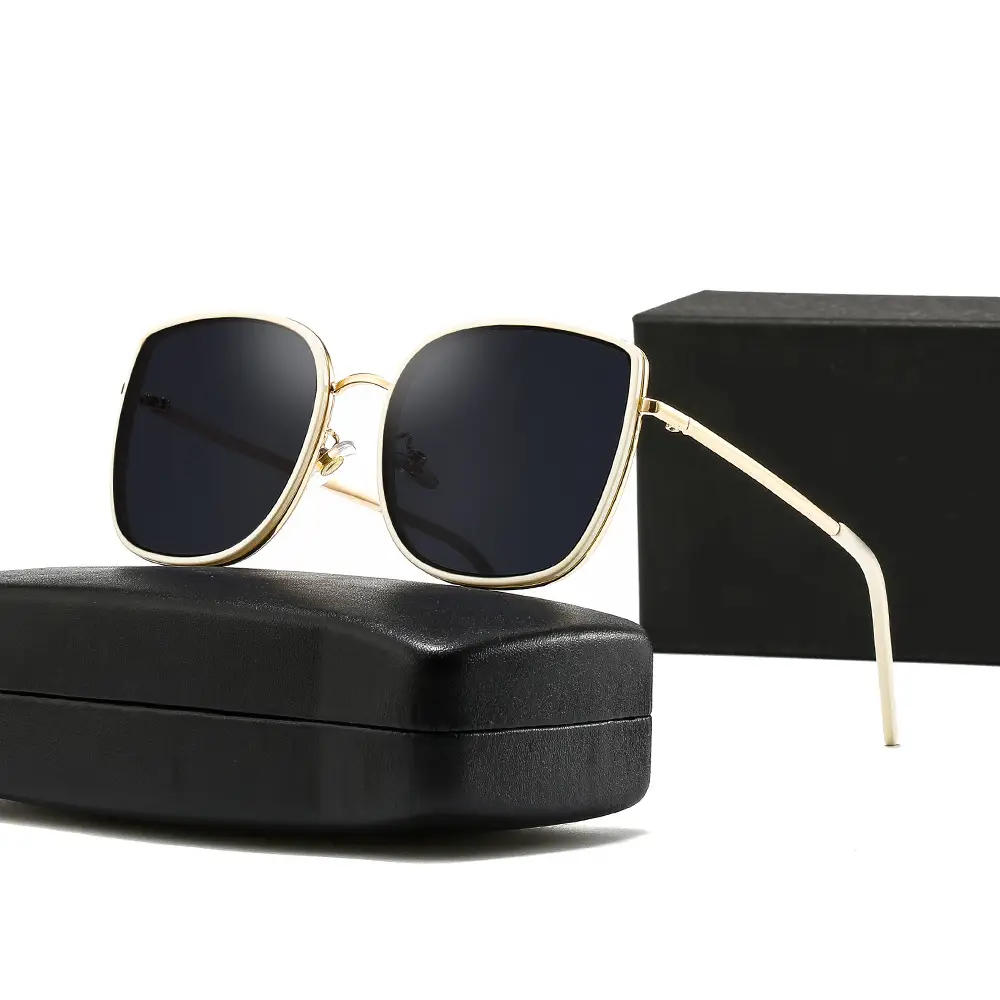 Women Anti-Ultraviolet Slimming Sunglasses Black - Image 20