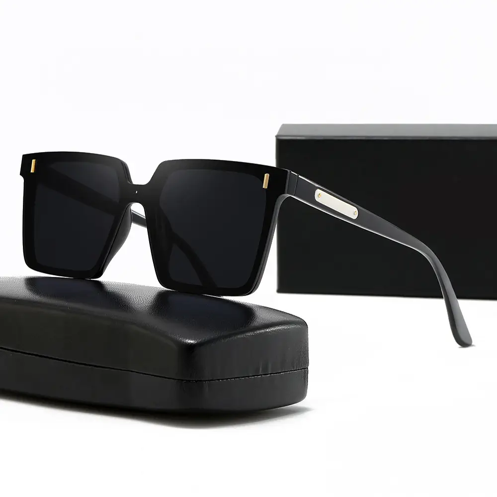 Women Anti-Ultraviolet Slimming Sunglasses Black - Image 26