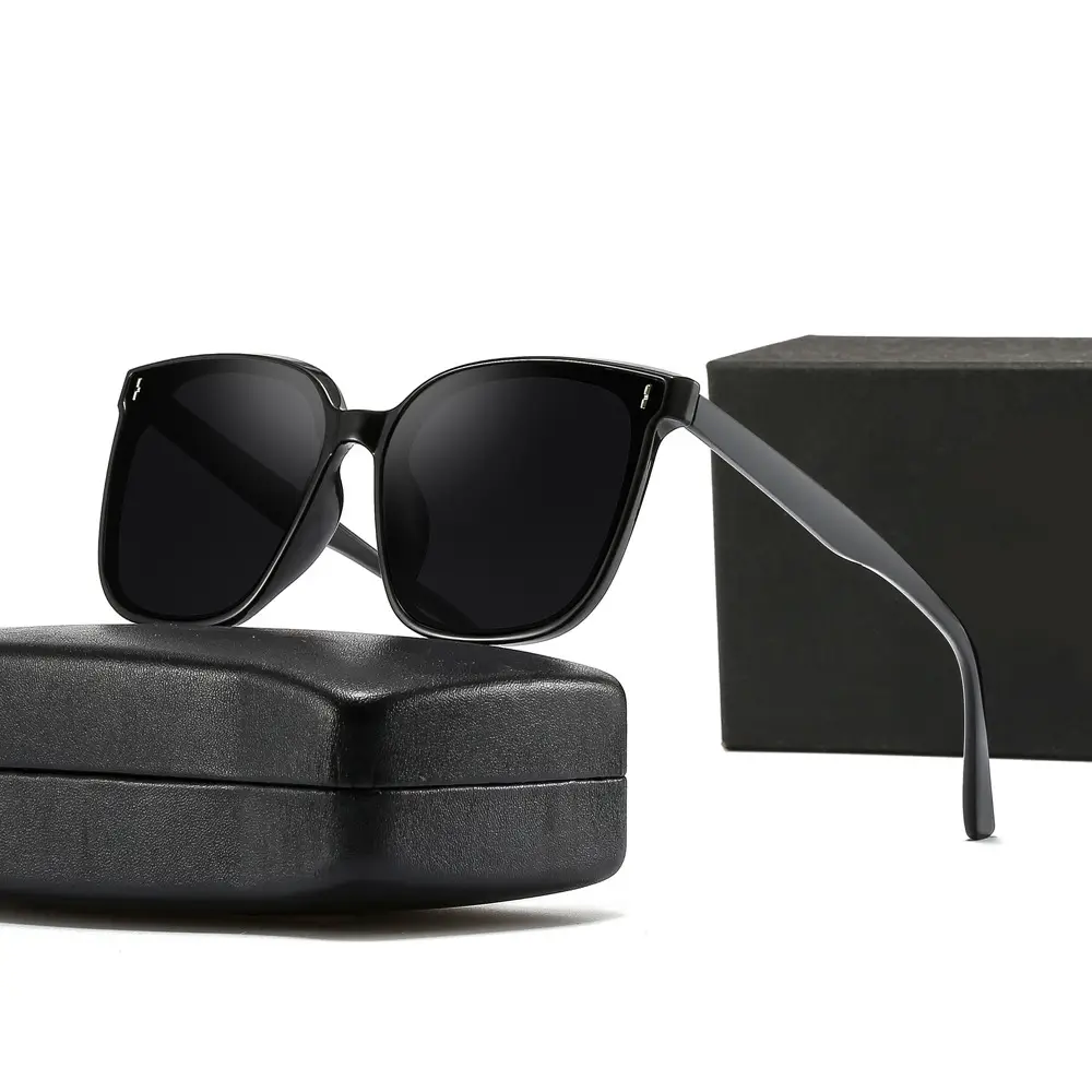 Women Anti-Ultraviolet Slimming Sunglasses Black - Image 7