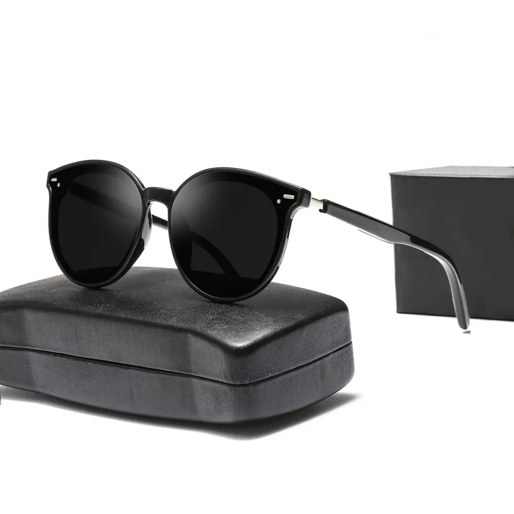 Women Anti-Ultraviolet Slimming Sunglasses Black - Image 9