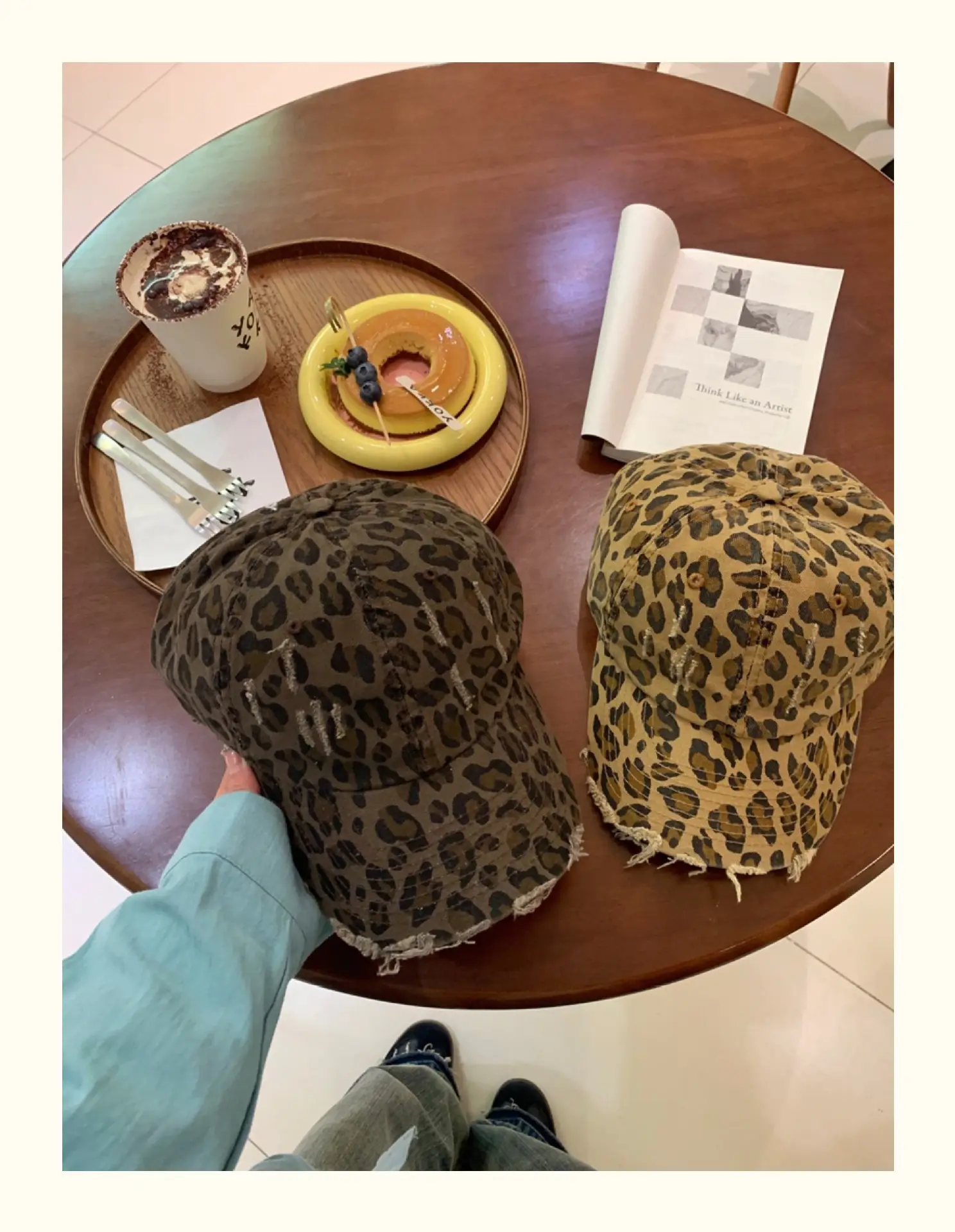 Leopard Print Cap Women Men Retro Casual All Size — feature 18