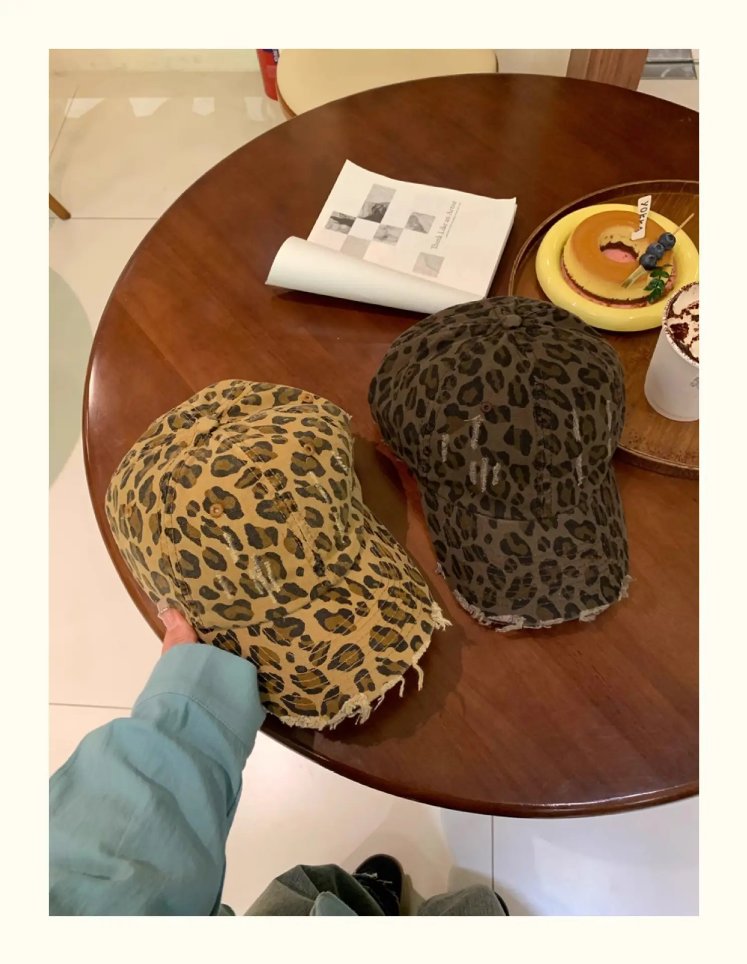 Leopard Print Cap Women Men Retro Casual All Size — feature 22