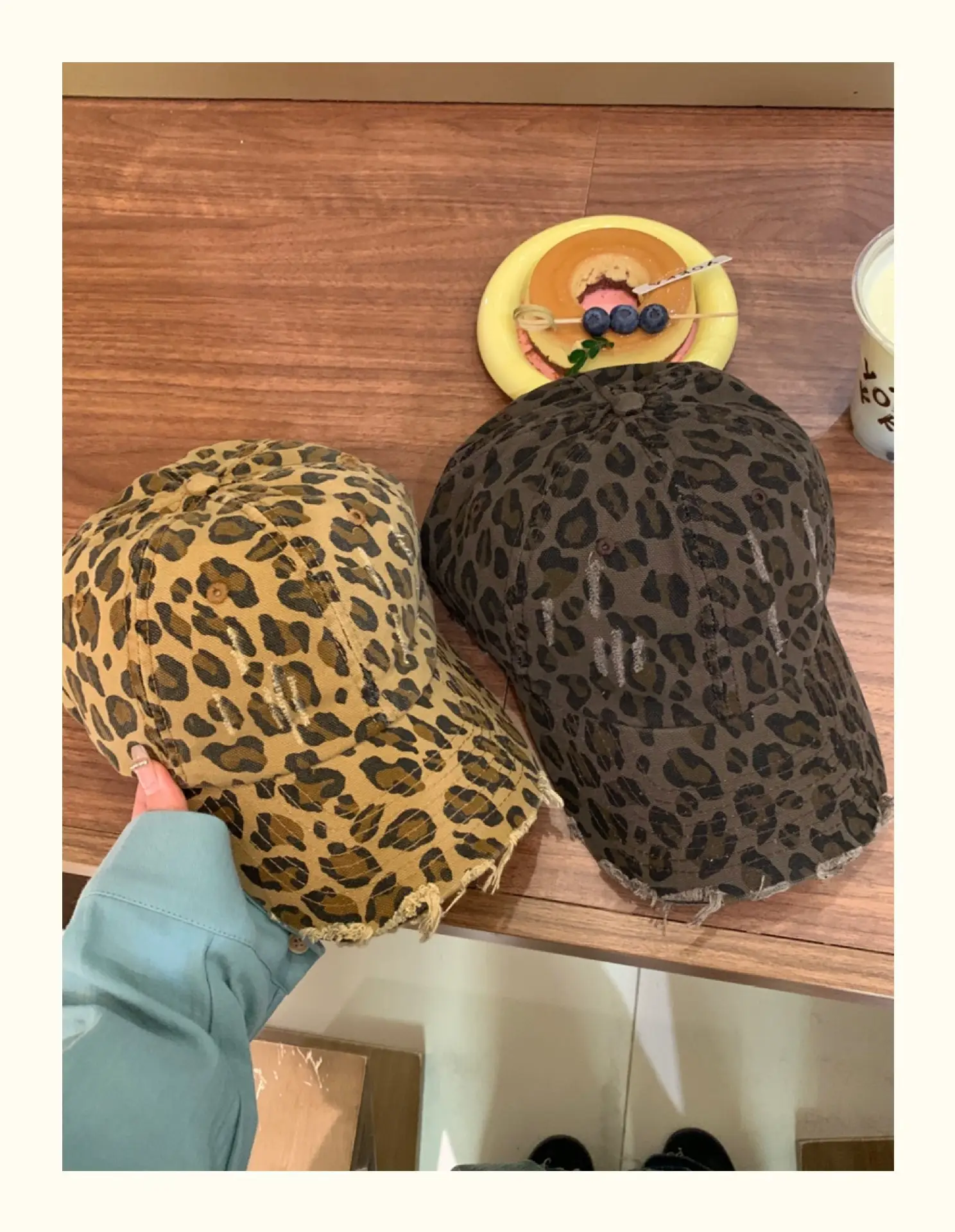 Leopard Print Cap Women Men Retro Casual All Size — feature 23