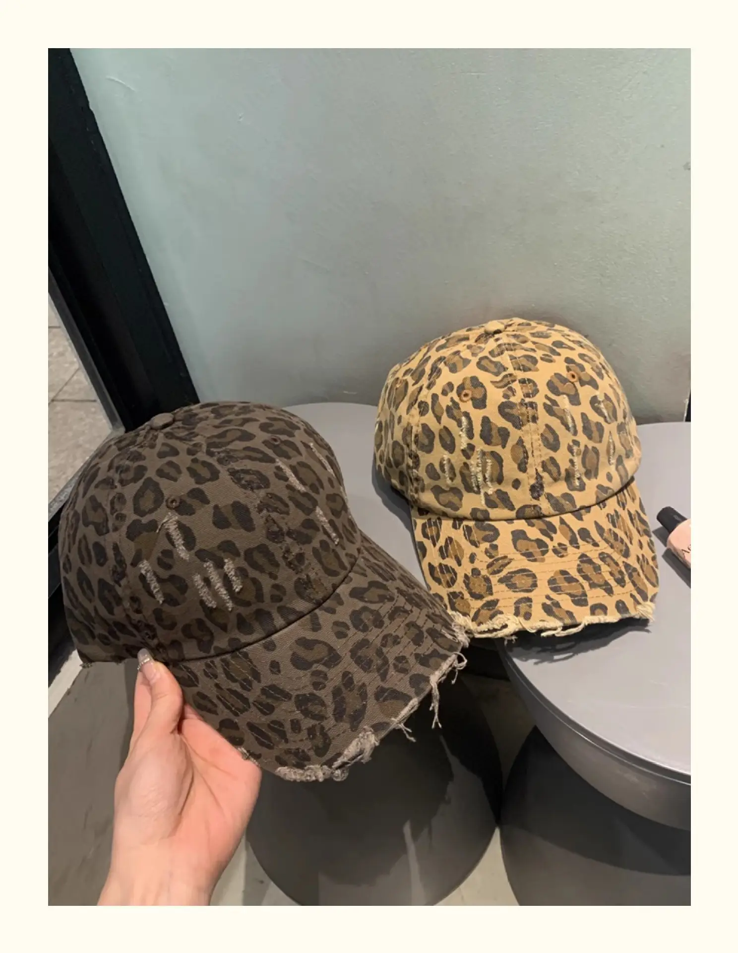 Leopard Print Cap Women Men Retro Casual All Size — feature 25