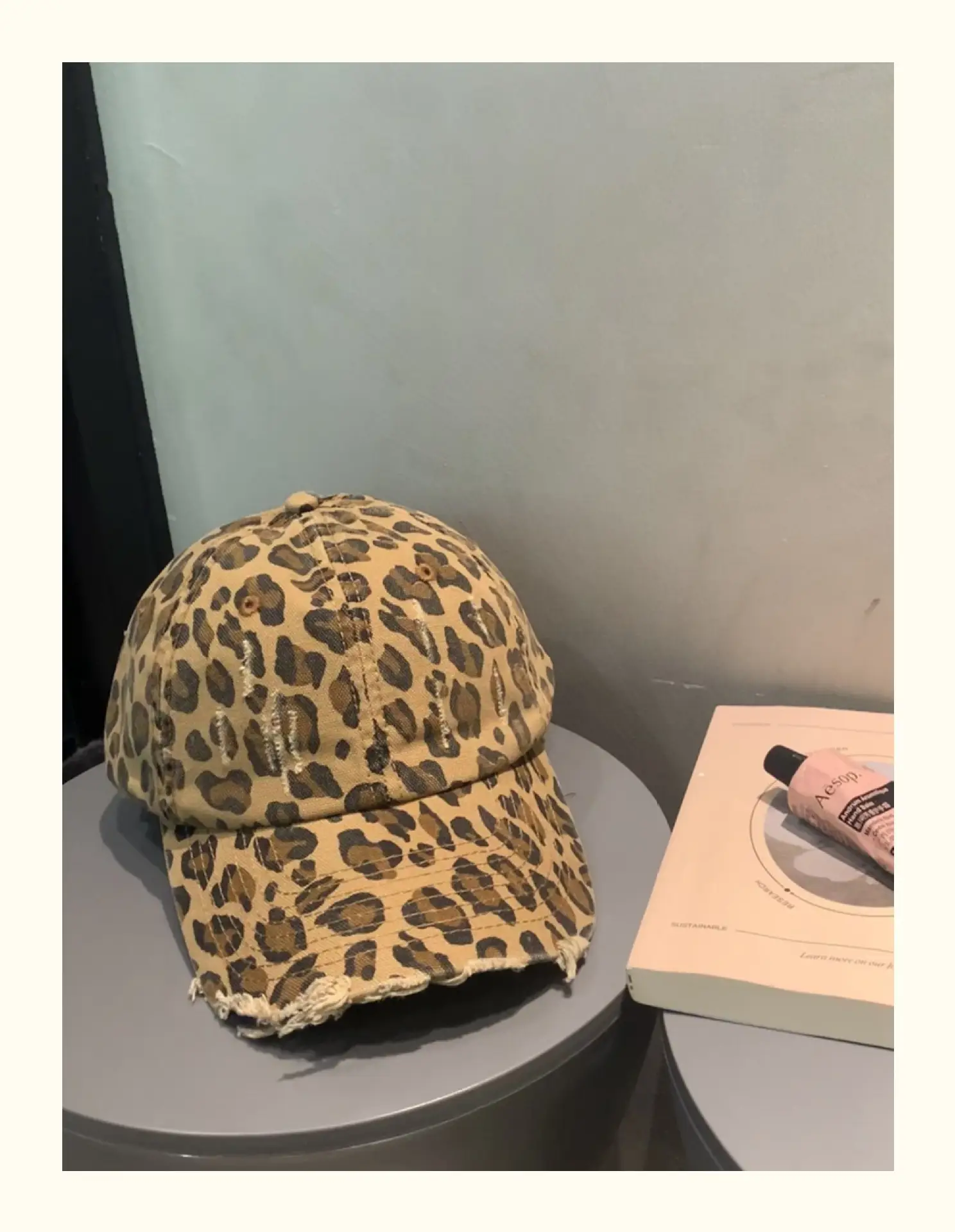 Leopard Print Cap Women Men Retro Casual All Size — feature 26