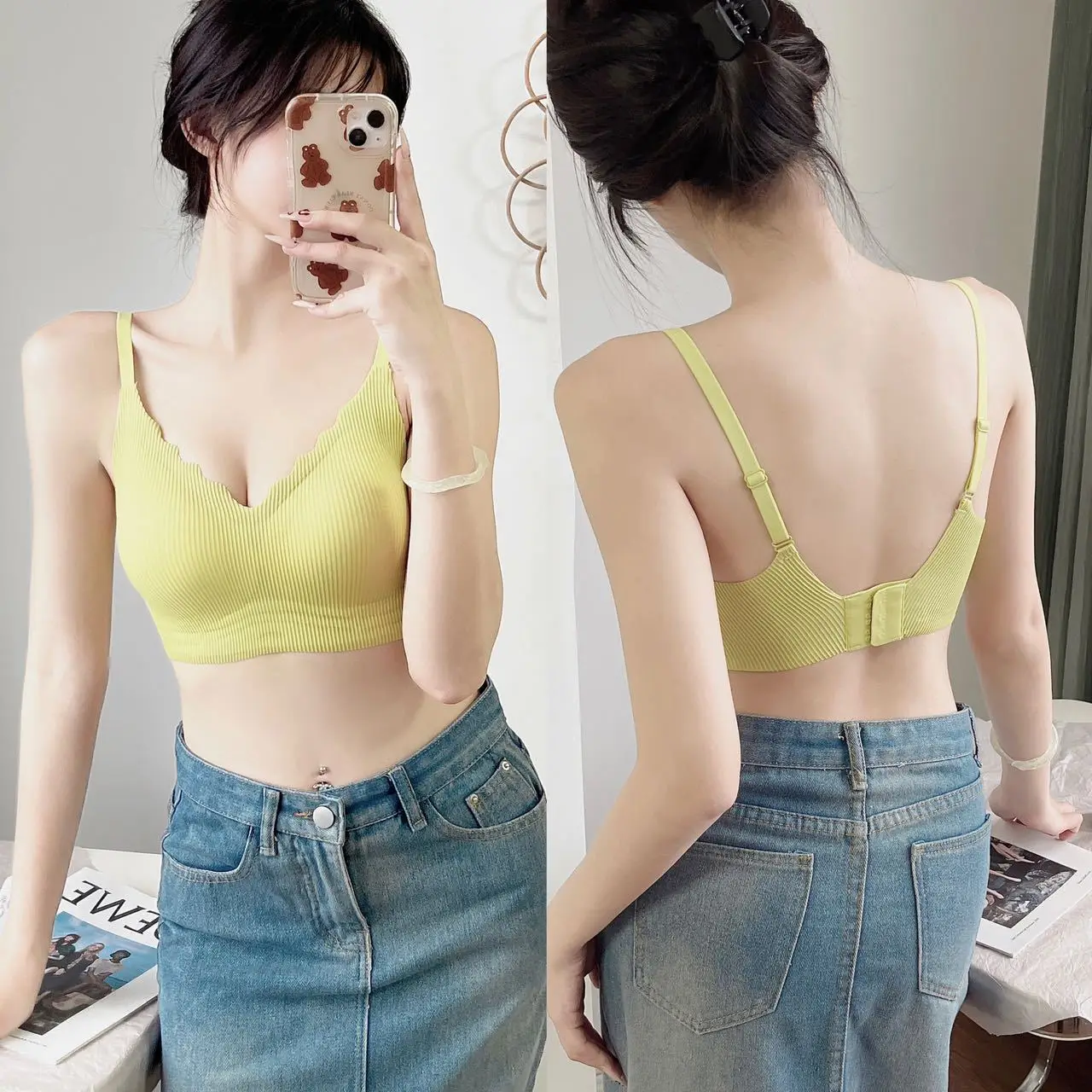 Summer Seamless Bra for Small Busts, Adjustable, Breathable — feature 19