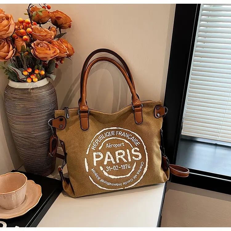 Women's Casual Canvas Tote Bag Large Capacity 2024 — feature 10