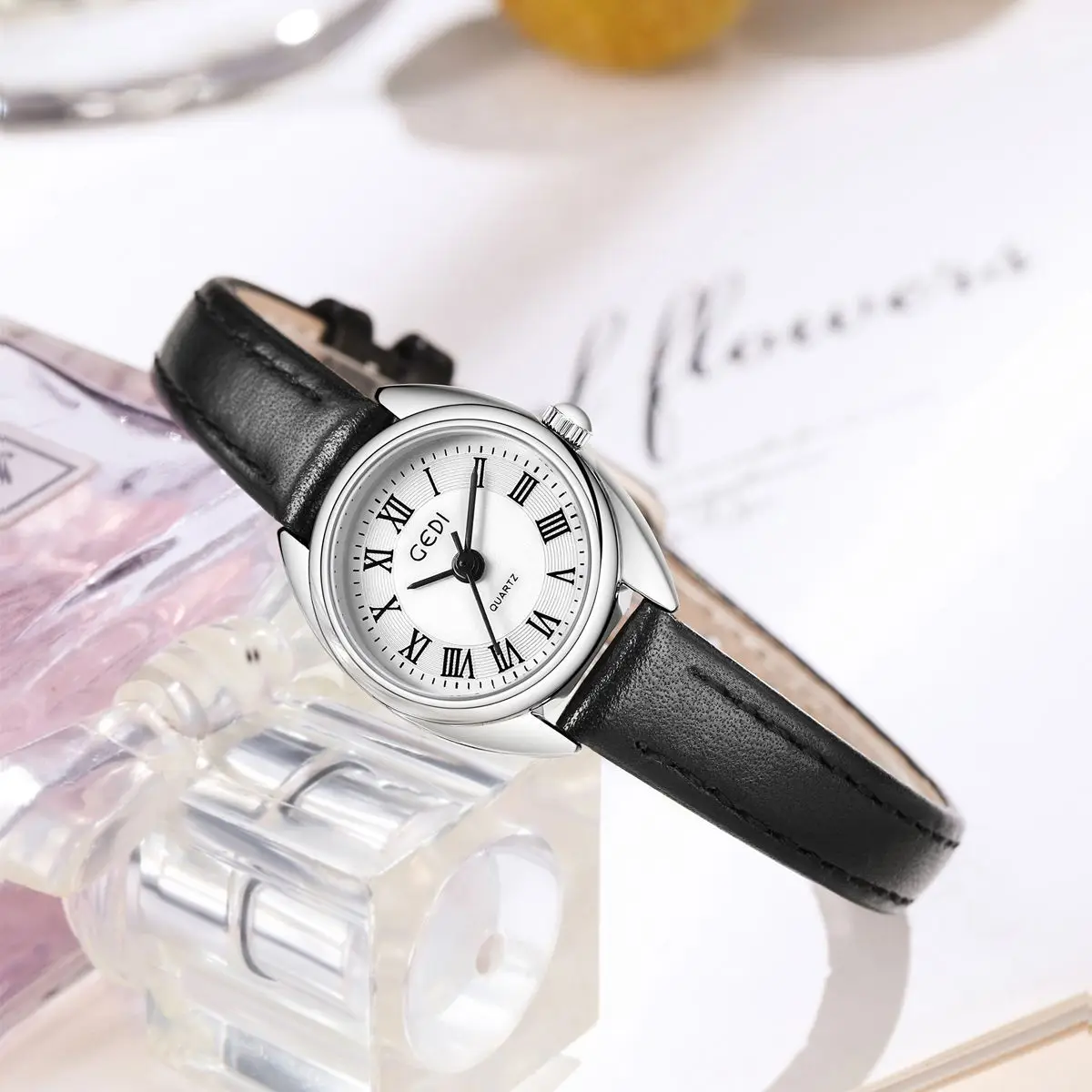 Gold Korean Women's Watch with Roman Dial - Image 8