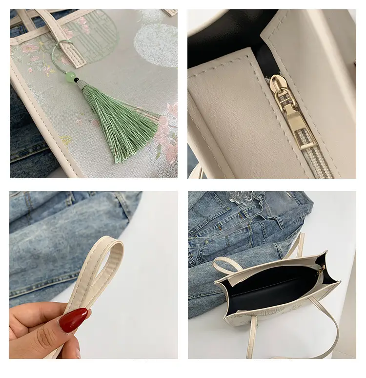 Women's New Chinese Style Shoulder Bag with Tassel — feature 11