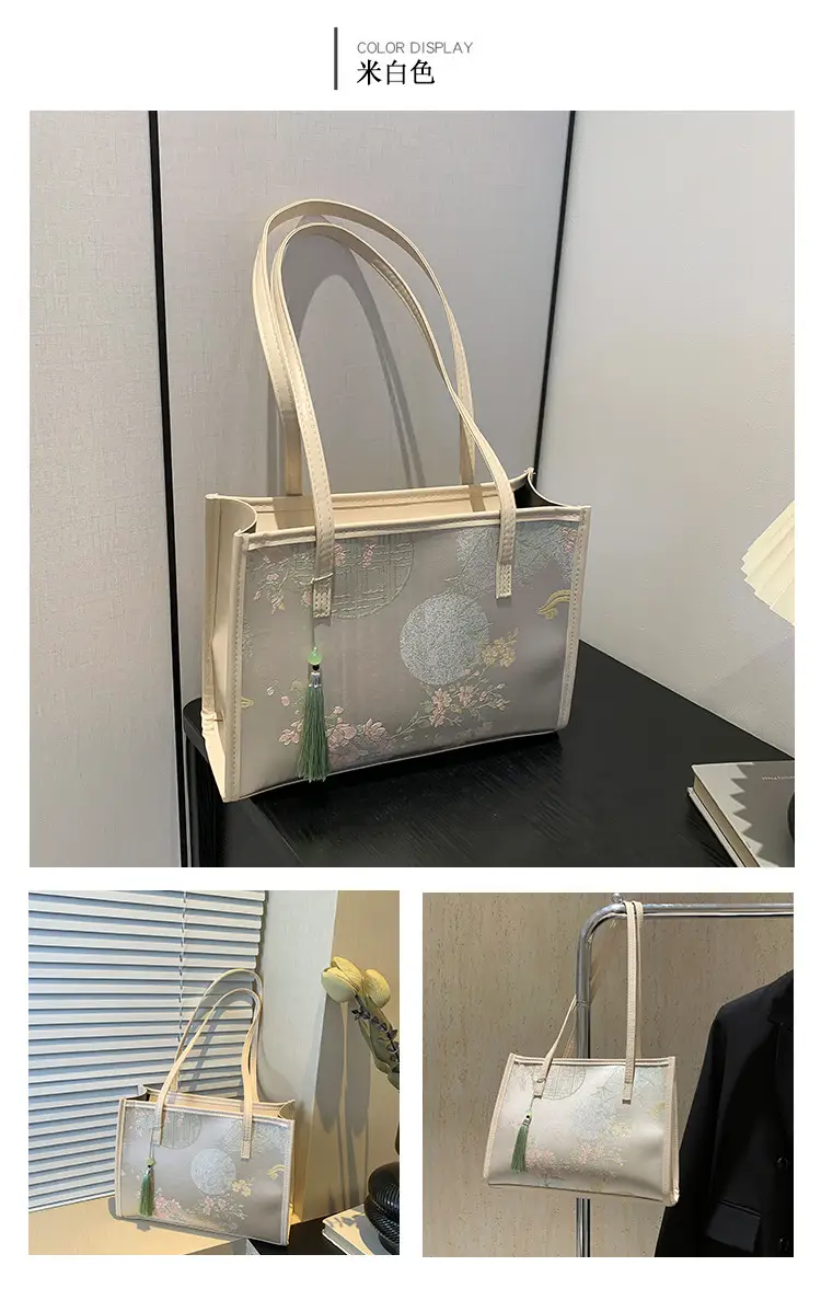 Women's New Chinese Style Shoulder Bag with Tassel — feature 28