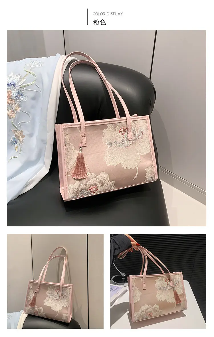 Women's New Chinese Style Shoulder Bag with Tassel — feature 29